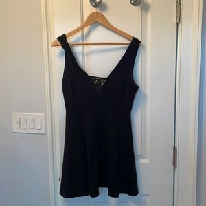 Little Black Dress with Lace V